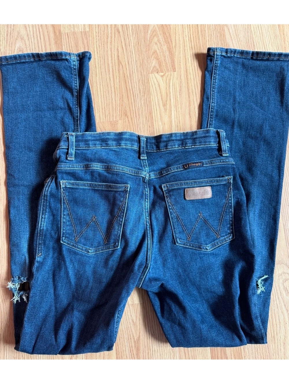 Wrangler Willow Riding Bootcut Distressed Jeans Size 29 x 34